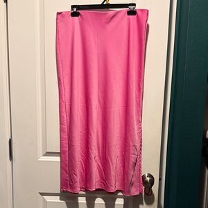 A New Day Vibrant Pink Maxi Skirt
